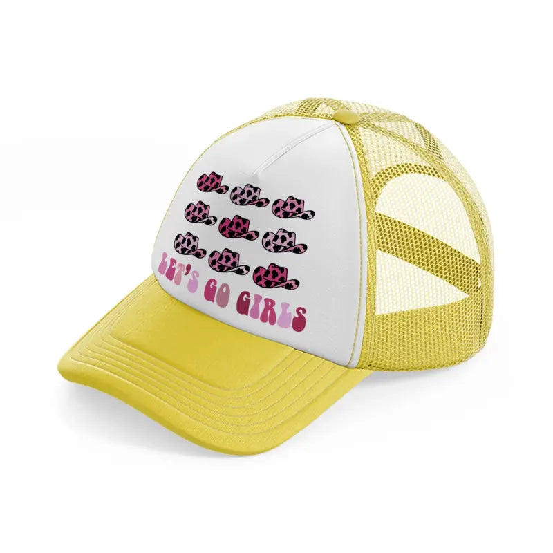 24 yellow trucker hat