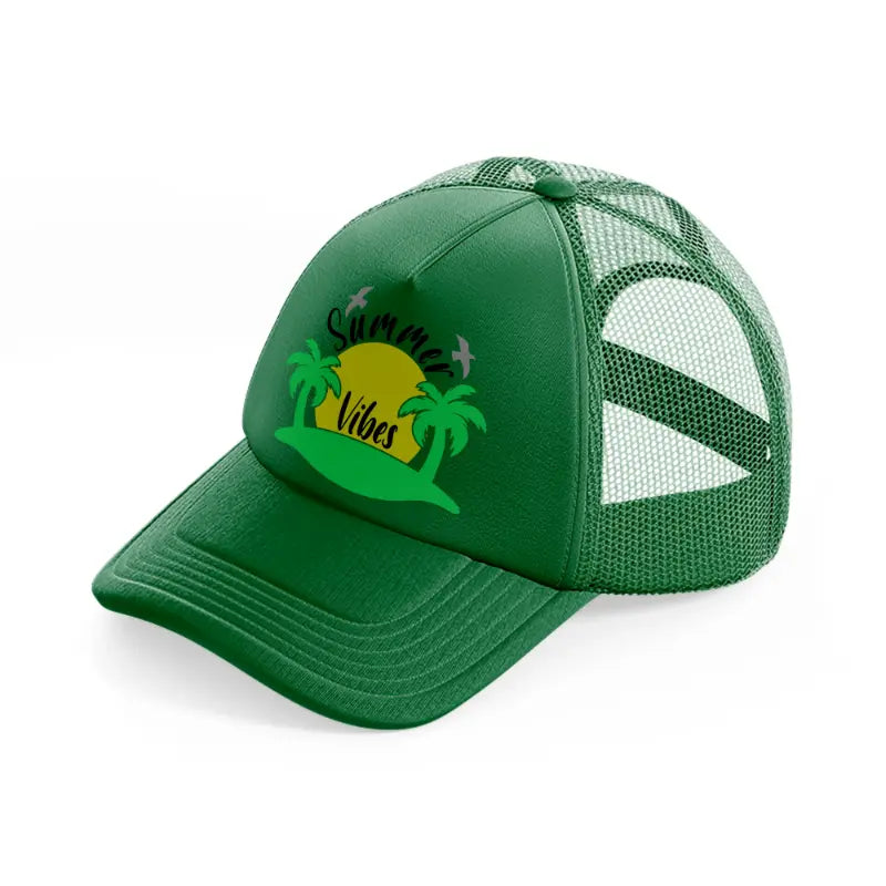 summer vibes lime green trucker hat