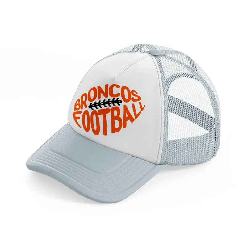 broncos football-grey-trucker-hat