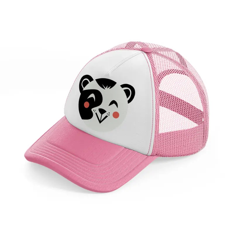 panda-pink-and-white-trucker-hat