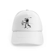 Golfer Cartoonwhitefront-view