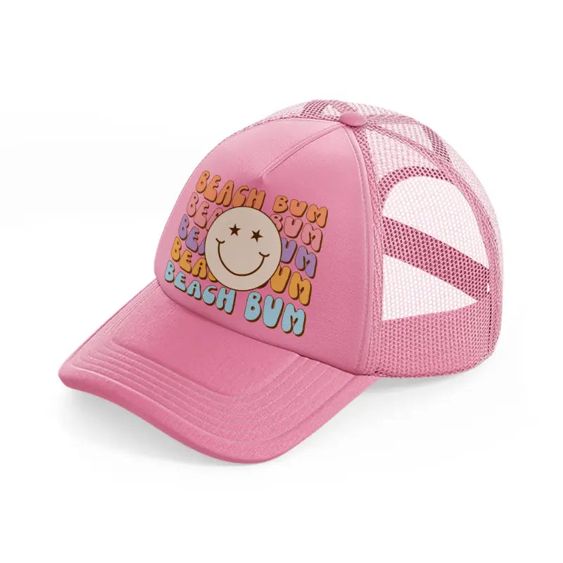 beach bum pink trucker hat