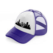 chicago white sox city shape-purple-trucker-hat