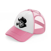 eye patch-pink-and-white-trucker-hat