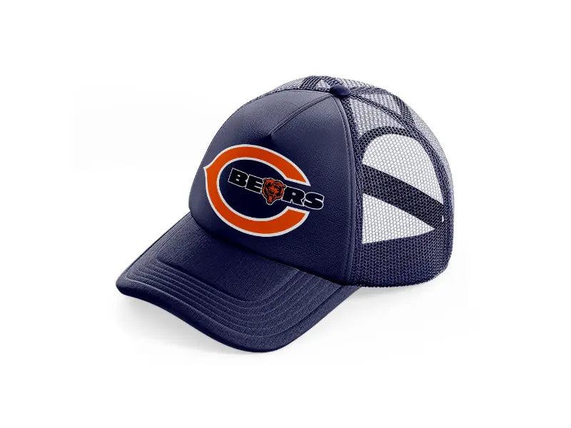 chicago bears logo-navy-blue-trucker-hat