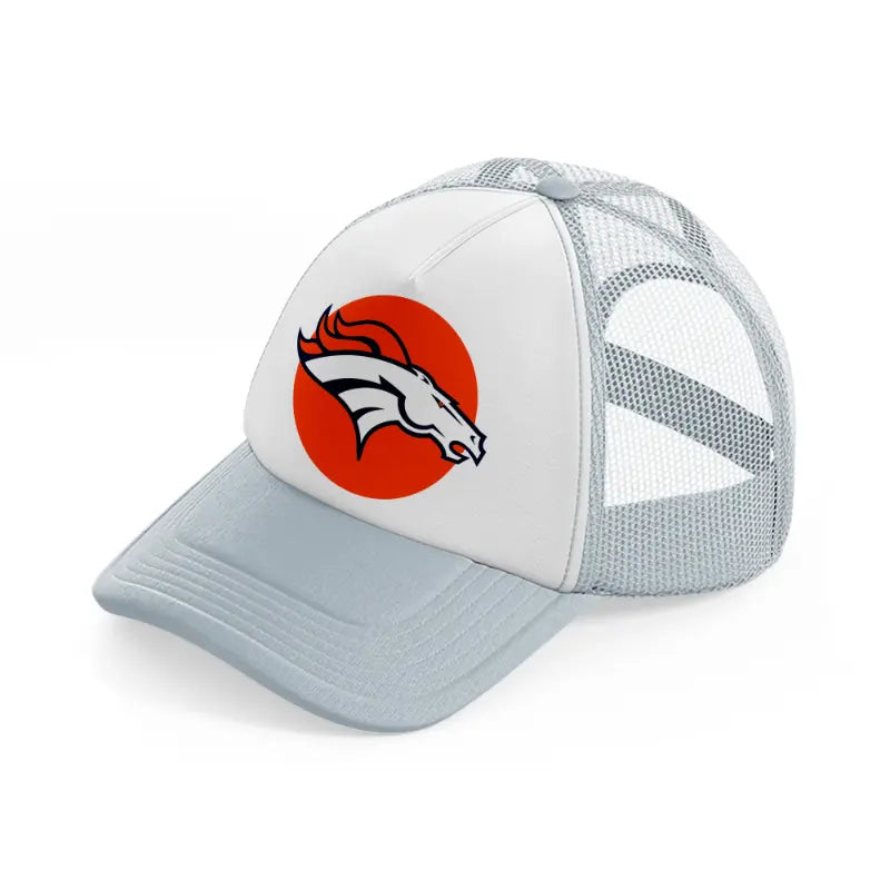 denver broncos orange-grey-trucker-hat