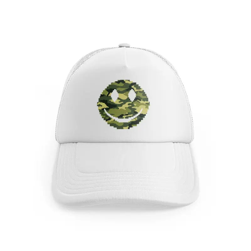 Smiley Face Camowhitefront-view