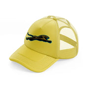 jacksonville jaguars minimalist-gold-trucker-hat