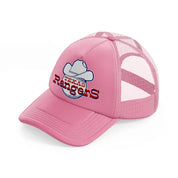 texas rangers fan-pink-trucker-hat