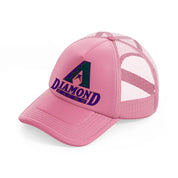 arizona diamondbacks vintage-pink-trucker-hat