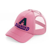 arizona diamondbacks vintage pink trucker hat