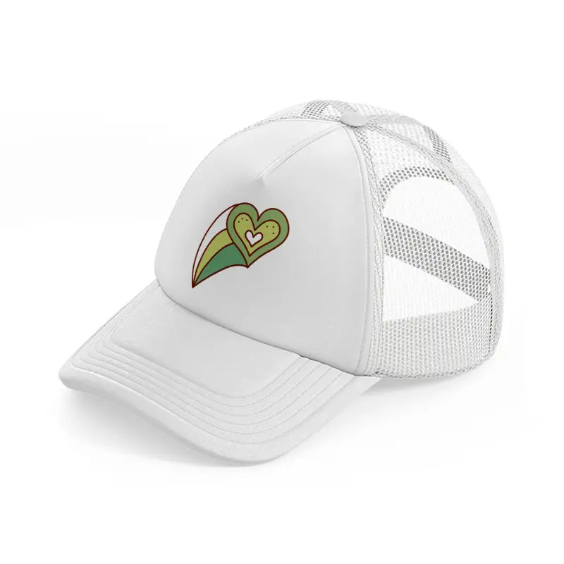 heart groovy-white-trucker-hat