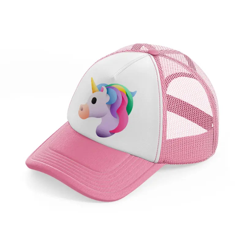 unicorn-pink-and-white-trucker-hat