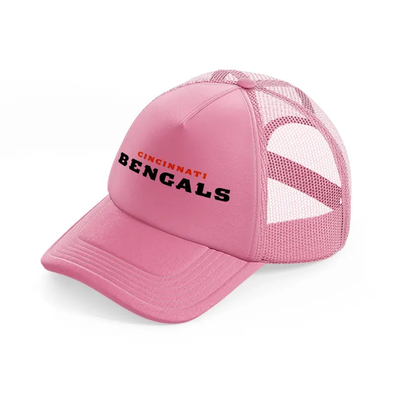cincinnati bengals classic-pink-trucker-hat