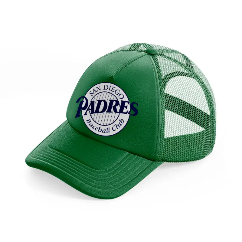 san diego padres baseball club-green-trucker-hat