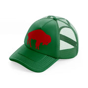 buffalo shape-green-trucker-hat