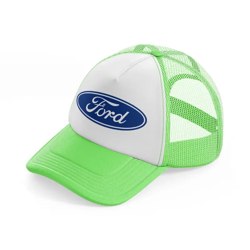 ford simple lime green trucker hat