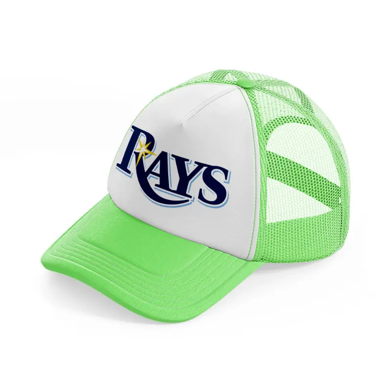 rays logo-lime-green-trucker-hat