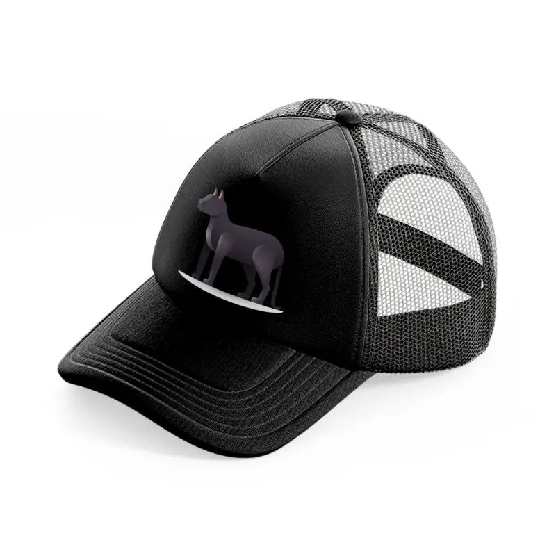 039-cat-black-trucker-hat