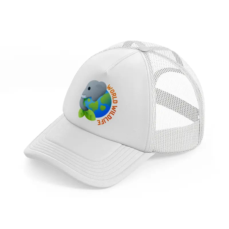 world-wildlife-day-white-trucker-hat