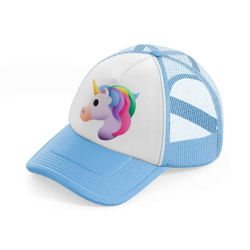 unicorn-sky-blue-trucker-hat