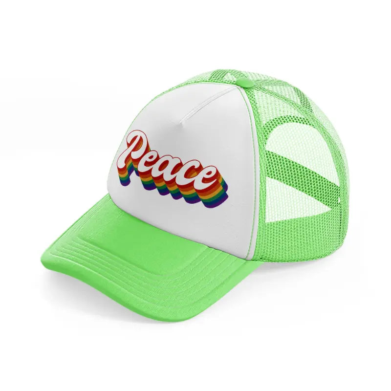 peace-lime-green-trucker-hat