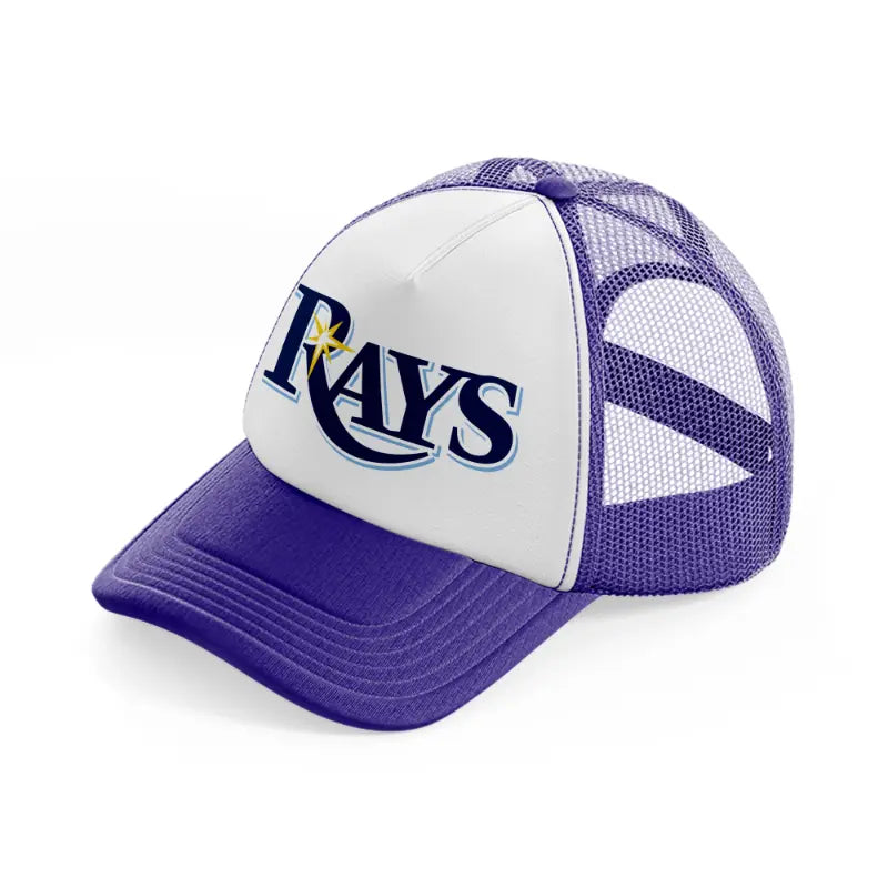 rays logo-purple-trucker-hat