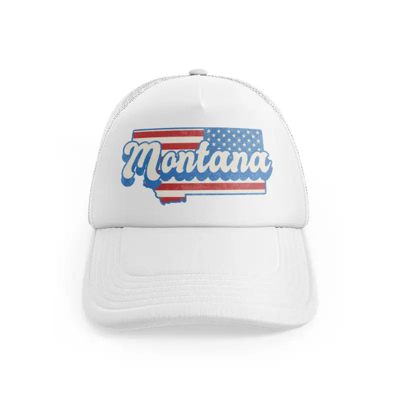 Montana Flagwhitefront view