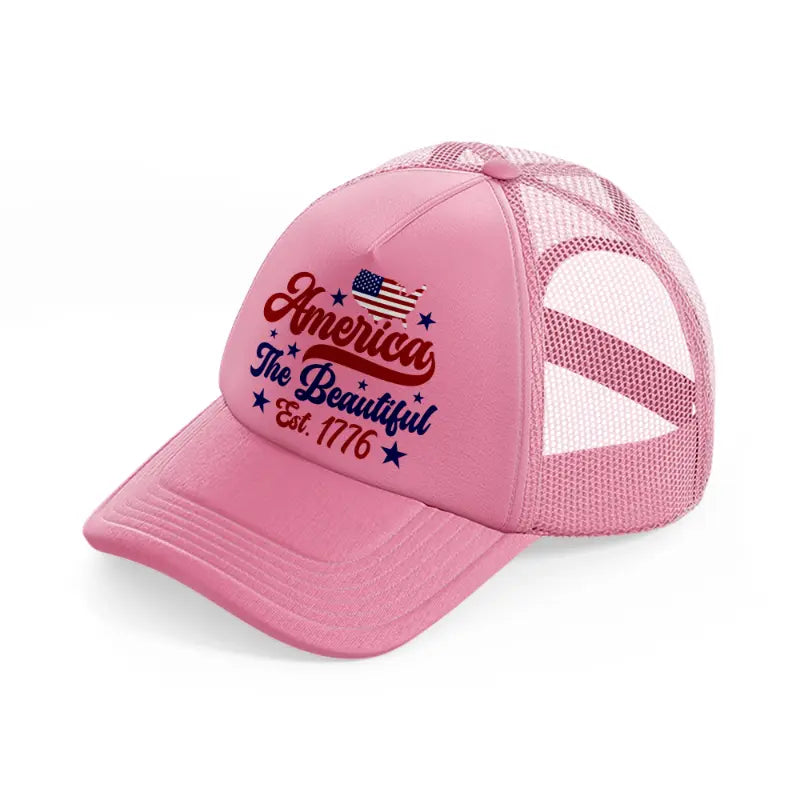 america the beautiful est. 1776-01-pink-trucker-hat