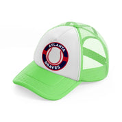 atlanta braves retro-lime-green-trucker-hat