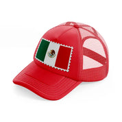 mexico stamp-red-trucker-hat