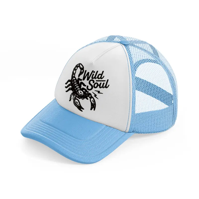 wild soul-sky-blue-trucker-hat