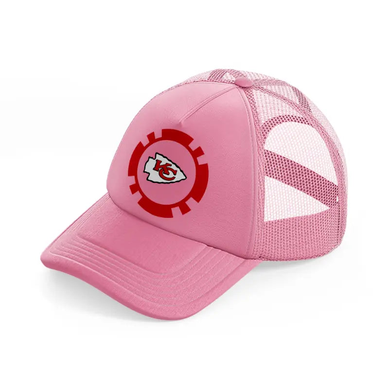 kansas city chiefs supporter-pink-trucker-hat