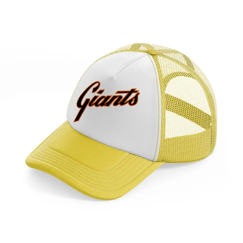 giants fan-yellow-trucker-hat