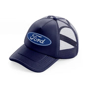 ford simple navy blue trucker hat