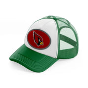 arizona cardinals small logo-green-and-white-trucker-hat