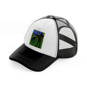 golfers color-black-and-white-trucker-hat