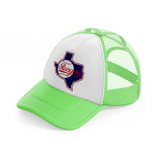 texas rangers supporter-lime-green-trucker-hat