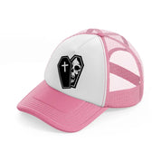 casket-pink-and-white-trucker-hat