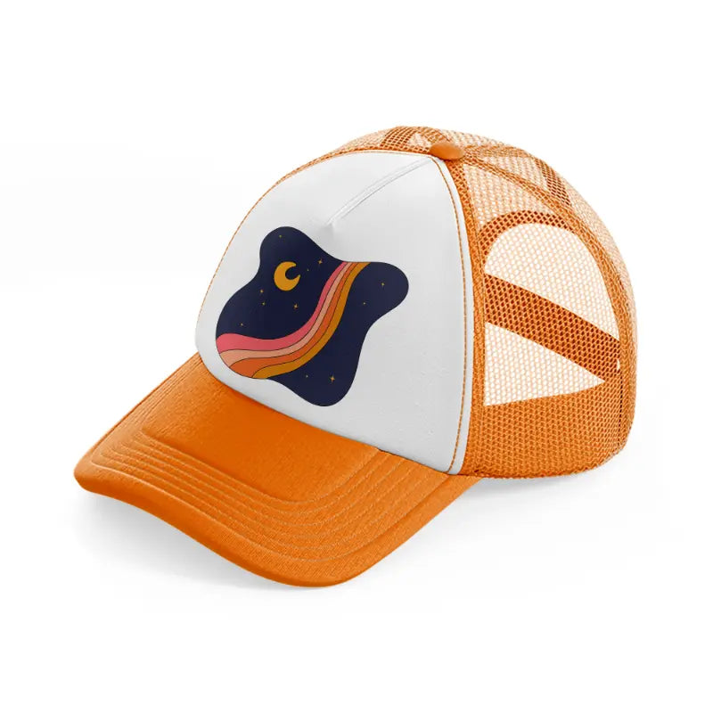 groovy elements-10-orange-trucker-hat
