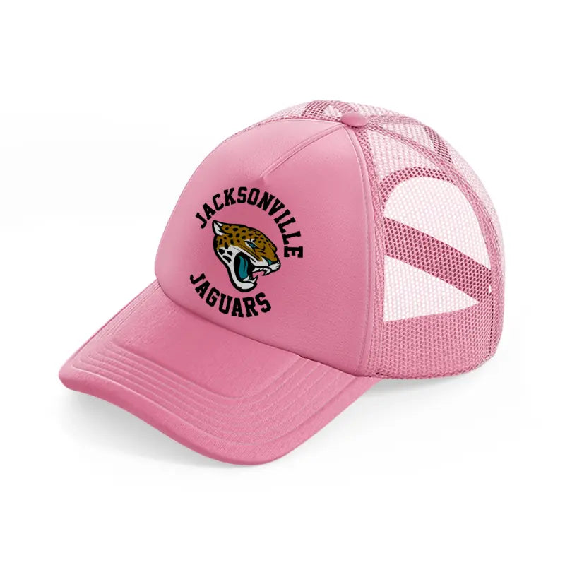 jacksonville jaguars circle-pink-trucker-hat