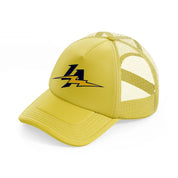 los angeles chargers lover-gold-trucker-hat