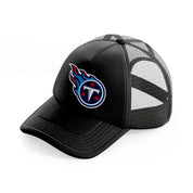 tennessee titans round emblem-black-trucker-hat
