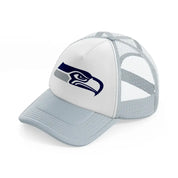 seattle seahawks emblem-grey-trucker-hat