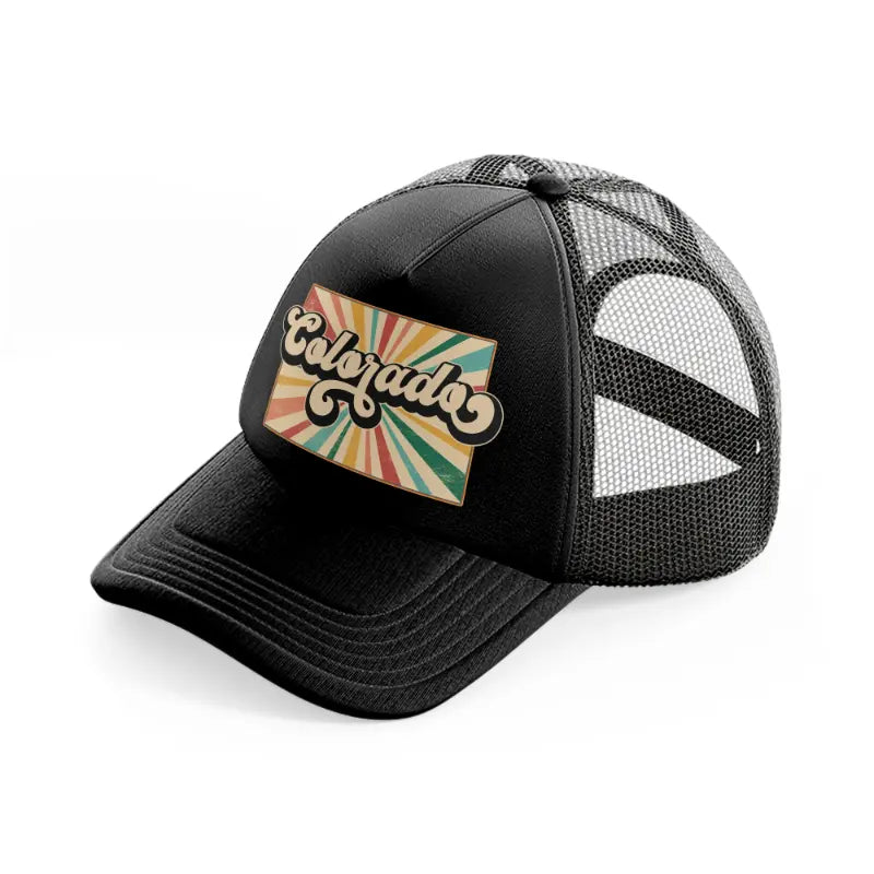 colorado black trucker hat