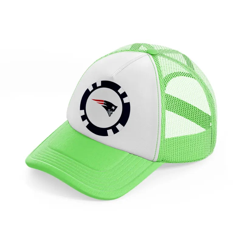 new england patriots lover-lime-green-trucker-hat