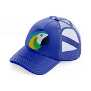 parrot (1) blue trucker hat