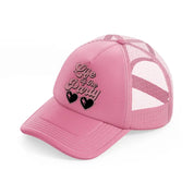 life of the party heart sunglasses-pink-trucker-hat