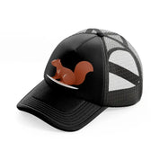 048-squirrel-black-trucker-hat