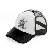 surf club van-black-and-white-trucker-hat